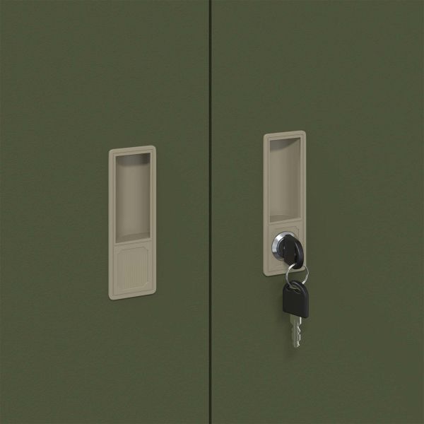 Шкаф за съхранение Маслинено зелено 90 x 40 x 70 cm