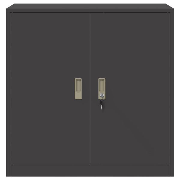 Шкаф за съхранение Черен 90 x 40 x 90 cm Стомана