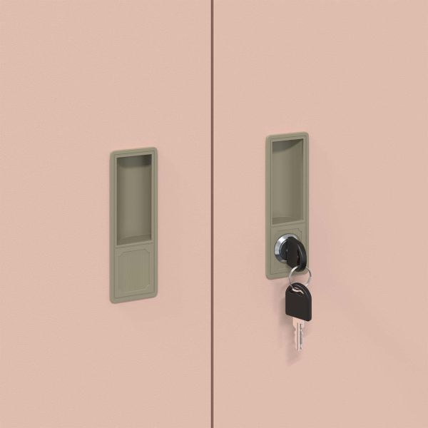 Шкаф за съхранение Розово 90 x 40 x 90 cm Стомана