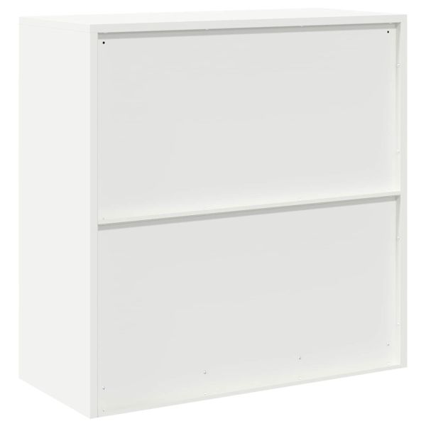 Шкаф за съхранение Бял 90 x 40 x 90 cm Стомана