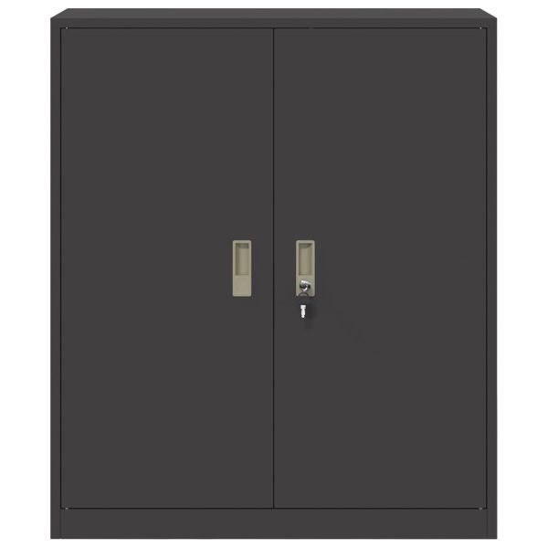 Шкаф за съхранение Черен 90 x 40 x 105 cm Стомана