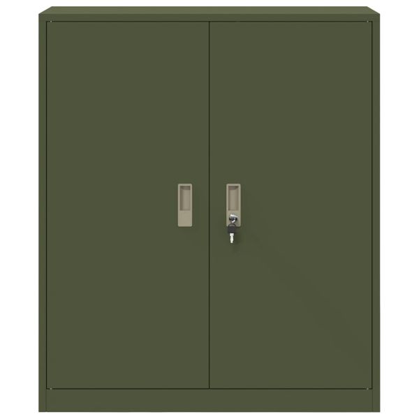 Шкаф за съхранение Маслинено зелено 90 x 40 x 105 cm