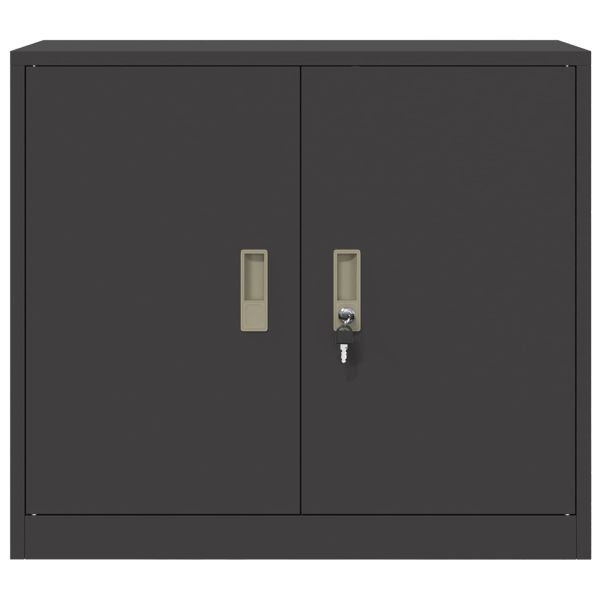 Шкаф за съхранение със съхранение Черно 80 x 40 x 70 см