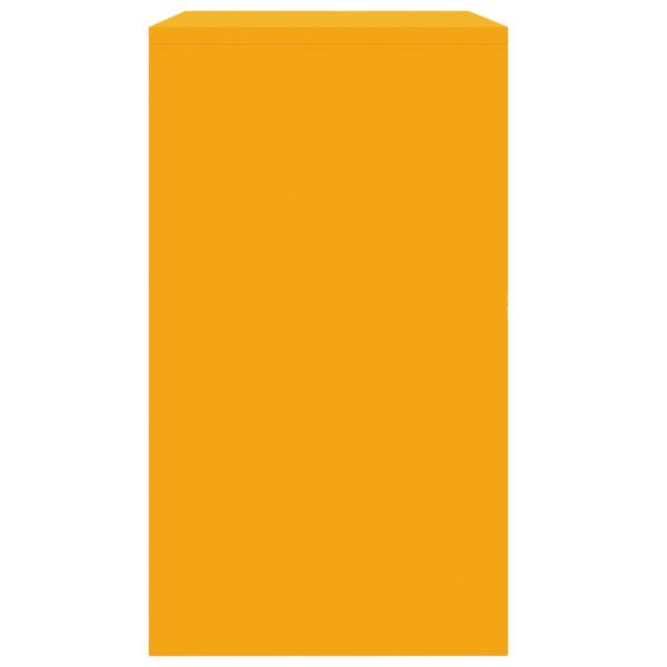 Шкаф за съхранение Горчично жълто 80 x 40 x 70 см Стомана