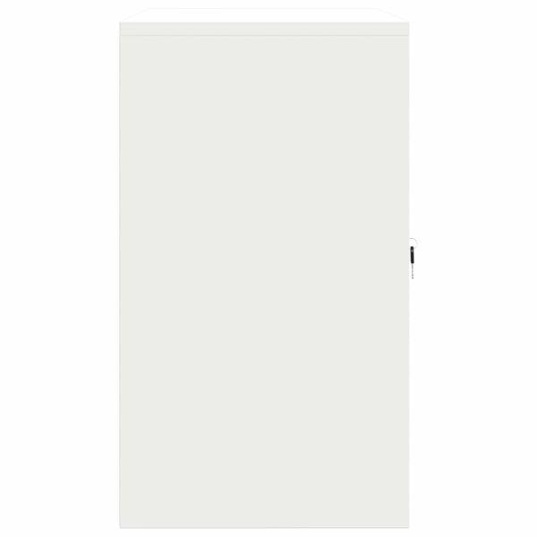 Шкаф за съхранение Бял 80 x 40 x 70 см Стомана