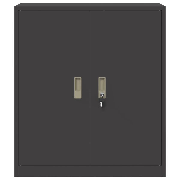 Шкаф за съхранение със съхранение Черно 80 х 40 х 90 см