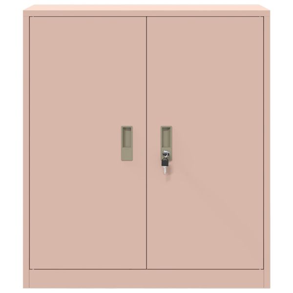 Шкаф за съхранение Розово 80 х 40 х 90 см Стомана