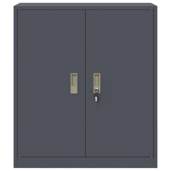 Шкаф за съхранение Антрацит 80 х 40 х 90 см Стомана