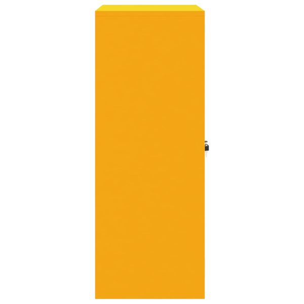 Шкаф за съхранение Горчично жълто 80 x 40 x 105 см