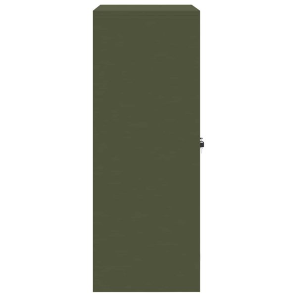 Шкаф за съхранение Маслинено зелено 80 x 40 x 105 см Стомана