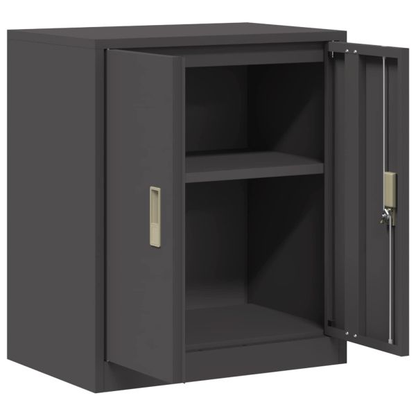 Шкаф за съхранение със съхранение Черно 60 x 40 x 70 см