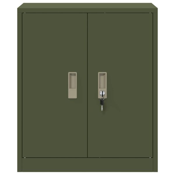 Шкаф за съхранение Маслинено зелено 60 x 40 x 70 см
