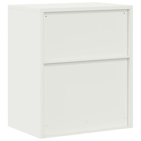 Шкаф за съхранение Бял 60 x 40 x 70 см Стомана