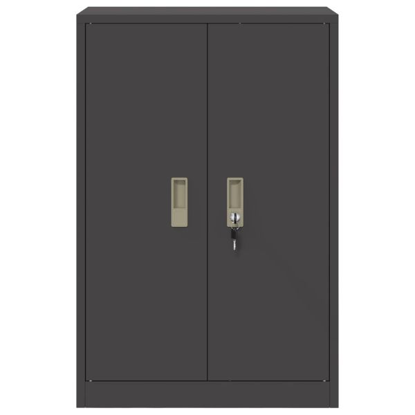 Шкаф за съхранение Черен 60 x 40 x 90 cm Стомана