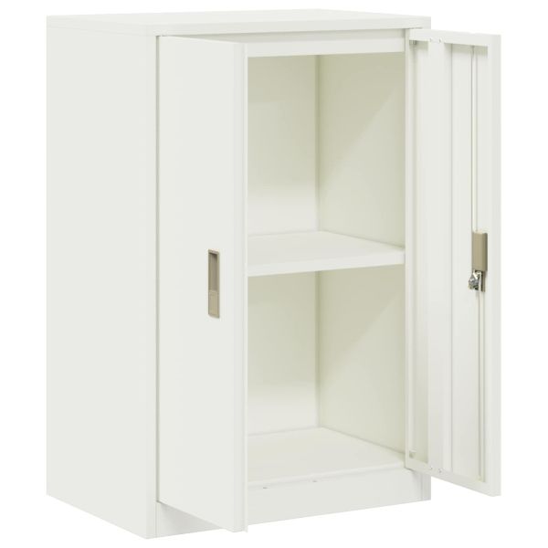 Шкаф за съхранение Бял 60 x 40 x 90 cm Стомана