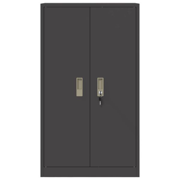 Шкаф за съхранение Черен 60 x 40 x 105 см Стомана