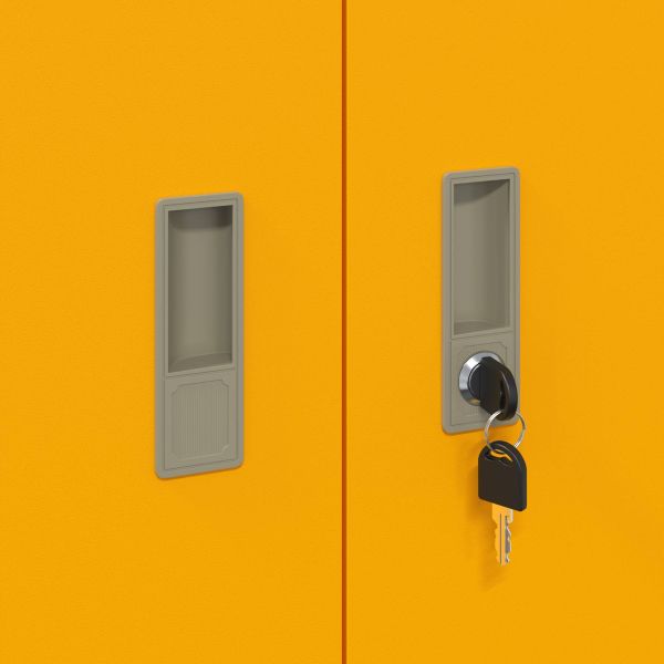 Шкаф за съхранение Горчично жълто 60 x 40 x 105 см