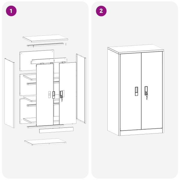 Шкаф за съхранение Горчично жълто 60 x 40 x 105 см