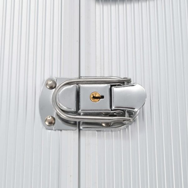 Куфар за инструменти 47x36x20 см сребрист алуминий