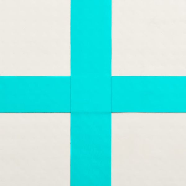 Надуваем дюшек за гимнастика с помпа, 500x100x20 см, PVC, зелен