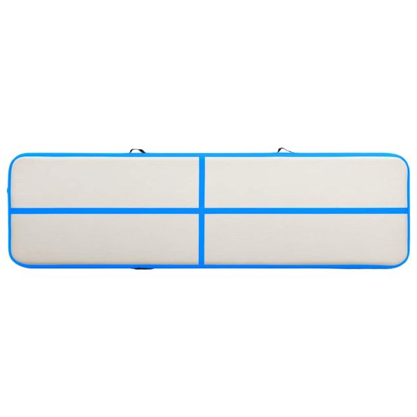 Надуваем дюшек за гимнастика с помпа, 700x100x20 см, PVC, син