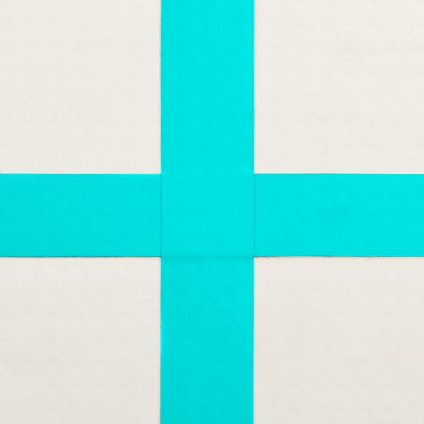 Надуваем дюшек за гимнастика с помпа, 700x100x20 см, PVC, зелен