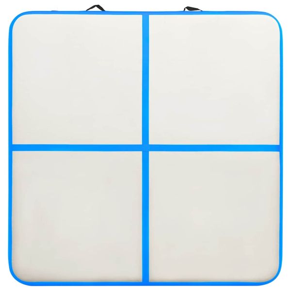 Надуваем дюшек за гимнастика с помпа, 200x200x15 см, PVC, син