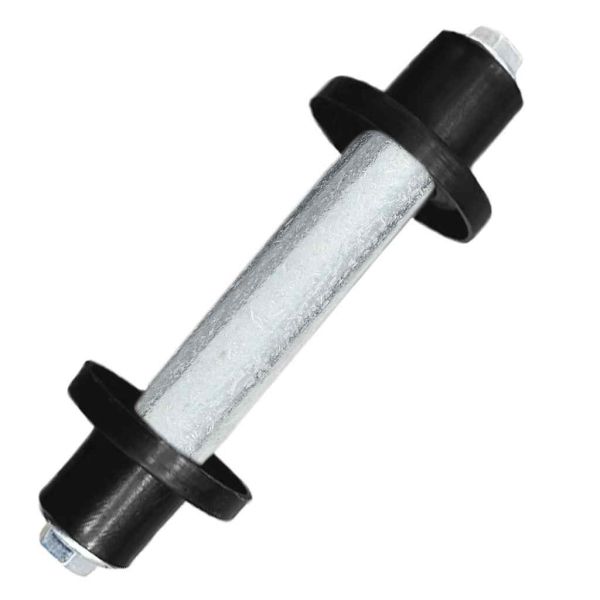 Колело за транспортна количка с вал, твърд PU, 4,00-8, 390 мм