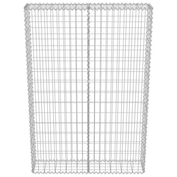 Габионна стена с капаци, поцинкована стомана, 100х20х150 см