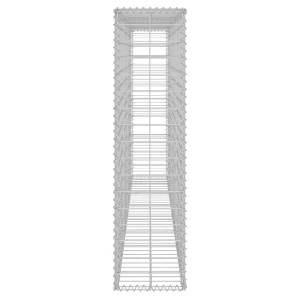 Габионна стена с капаци, поцинкована стомана, 200х20х85 см