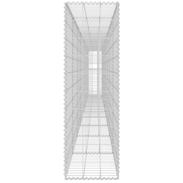 Габионна стена с капаци, поцинкована стомана, 600х30х100 см