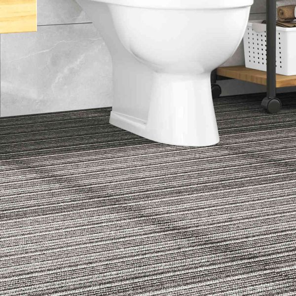 Килимни плочки за под, 20 бр, 5 м², 50x50 см, антрацитни ивици