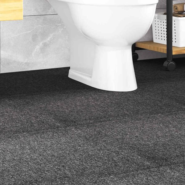 Килимни плочки за под, 20 бр, 5 м², 50x50 см, антрацит