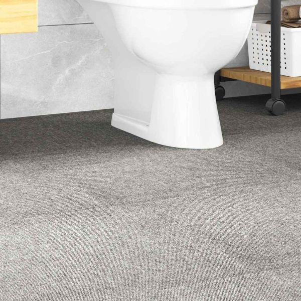 Килимни плочки за под, 20 бр, 5 м², 50x50 см, светлосиви