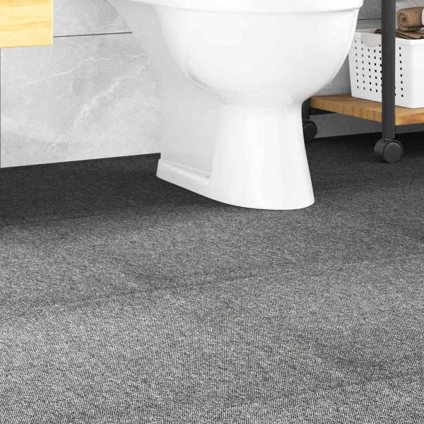 Килимни плочки за под, 20 бр, 5 м², 50x50 см, сиви