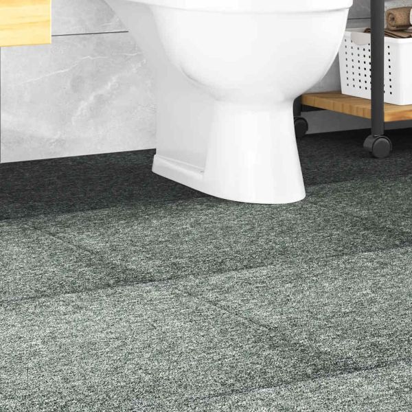 Килимни плочки за под, 20 бр, 5 м², 50x50 см, зелени