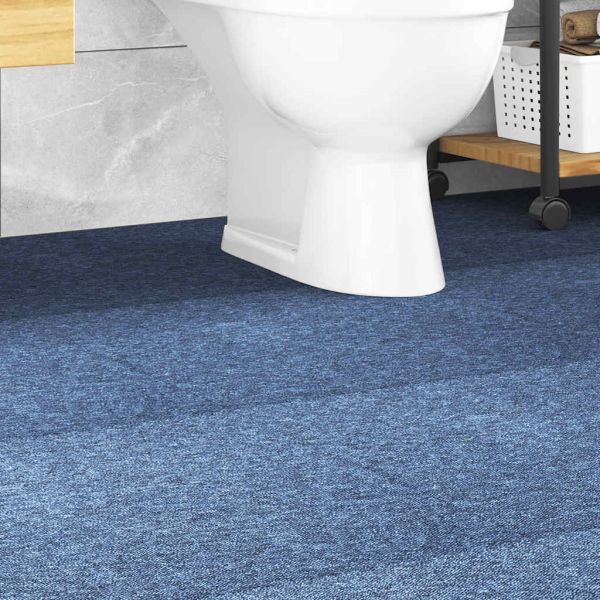 Килимни плочки за под, 20 бр, 5 м², 50x50 см, сини