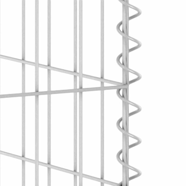 Габионна стена за контейнери поцинкована стомана 325x100x110 см