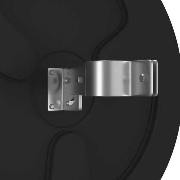 Градинско изпъкнало огледало за движение, черно, Ø45 см, поликарбонат