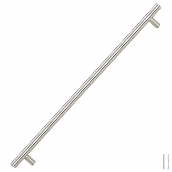 Дръжки за шкафове, 5 бр, сребристи, 480 мм, неръждаема стомана