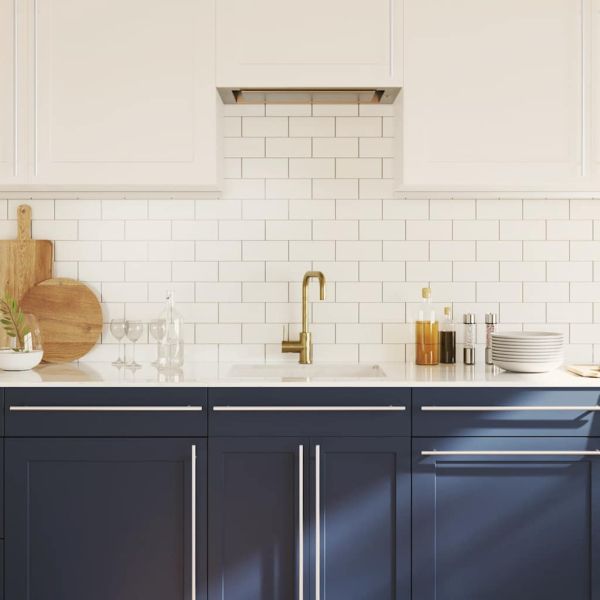 Дръжки за шкафове, 5 бр, сребристи, 480 мм, неръждаема стомана