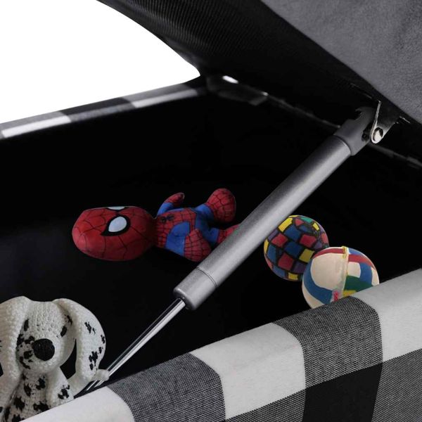 Кучешки диван, сив, 57x34x36 см, плюш