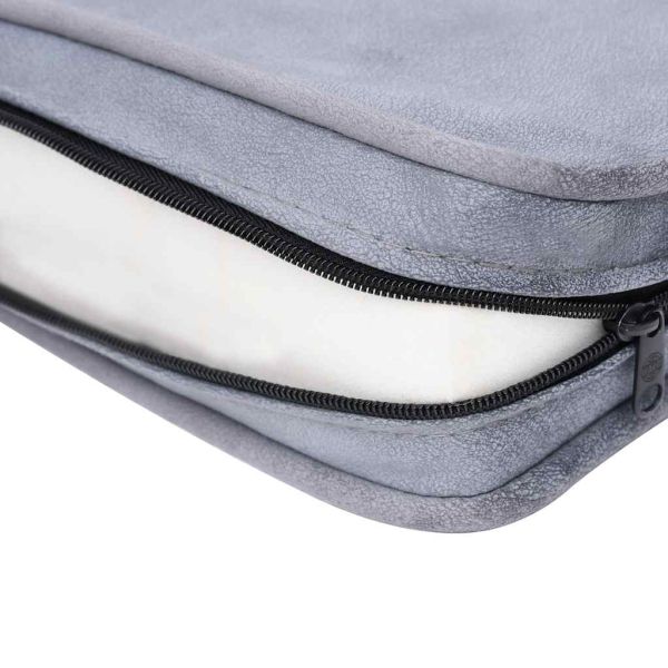 Кучешки диван, сив, 57x34x36 см, плюш