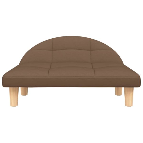 Кучешко легло кафяво 70x52x30 см текстил
