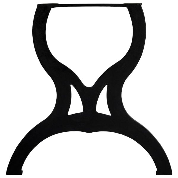 Крака за трапезна маса, 2 бр, Х-образни, чугун