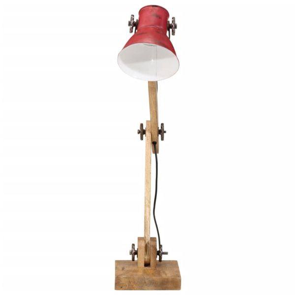 Настолна лампа 25 W състарено червено 23x18x96 см E27