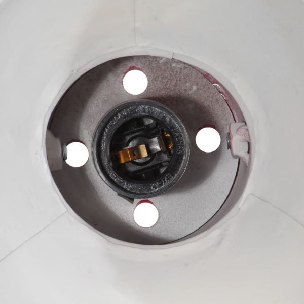 Настолна лампа 25 W състарено червено 23x18x96 см E27