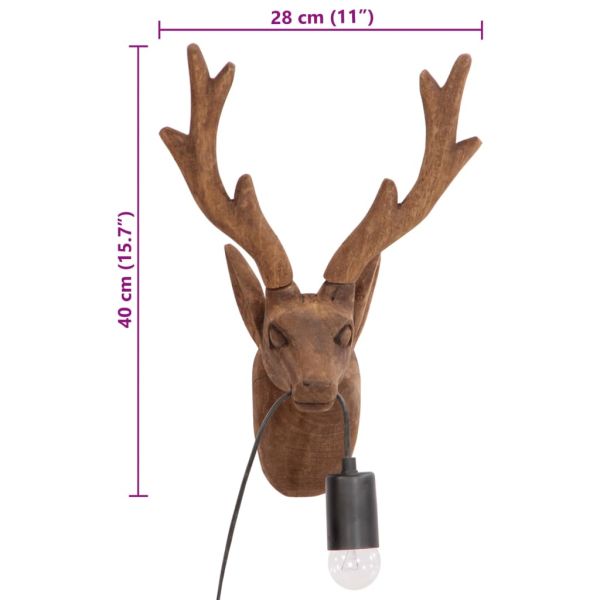 Стенна лампа с форма на животно 25 W 28x20x40 см E27