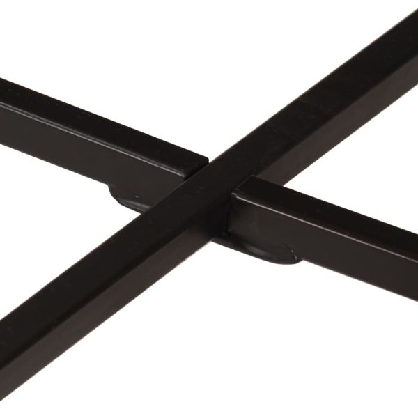 Маса за кафе 54x54x35 см манго масив и желязо