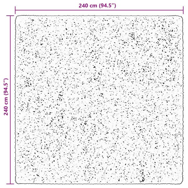 Килими за помещение HUARTE Кафяво 240 x 240 cm Полиестер